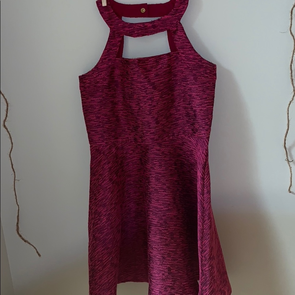 🌺 PINK MISS BEHAVE GIRLS HALTER DRESS🌺